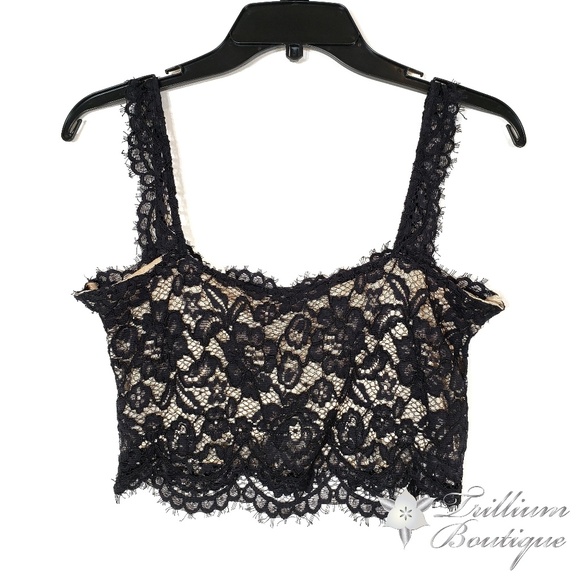 Zara Basic Collection Lace Bralette/Crop Top M - Picture 5 of 5